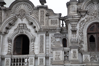 Colonial architectural detail, city center, Lima, Peru