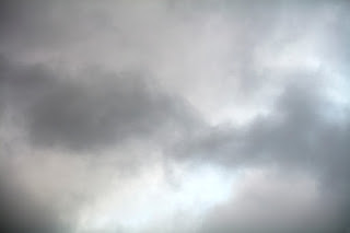 Cloudy sky from Hurricane Harvey over Cedar Park, Texas 