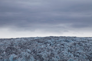 Surface detail of an iceburg in rural Iceland. 