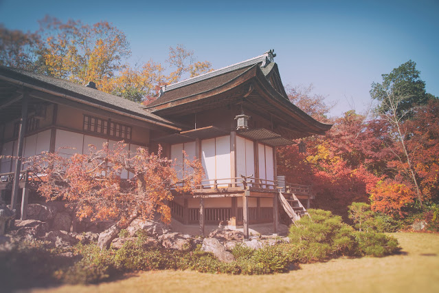 Japanese House, on a hill overlooking Kyoto, Japan