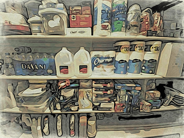 Manipulated image of a clean and tidy pantry, Cedar Park, Texas
