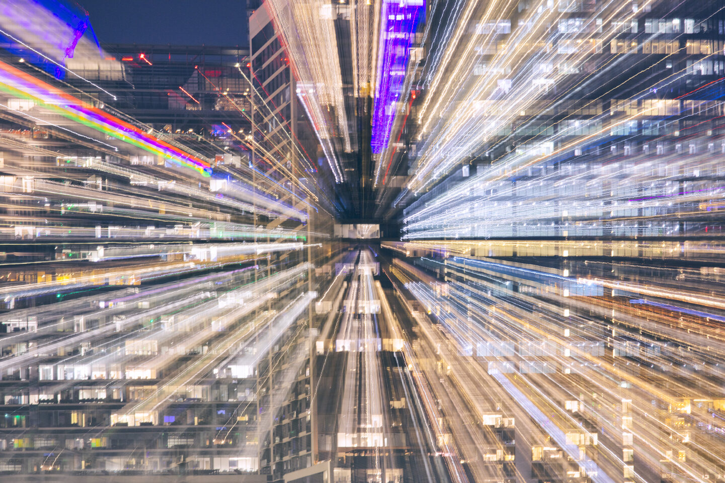Zooming Through the Urban Jungle: A Colorful Chaos