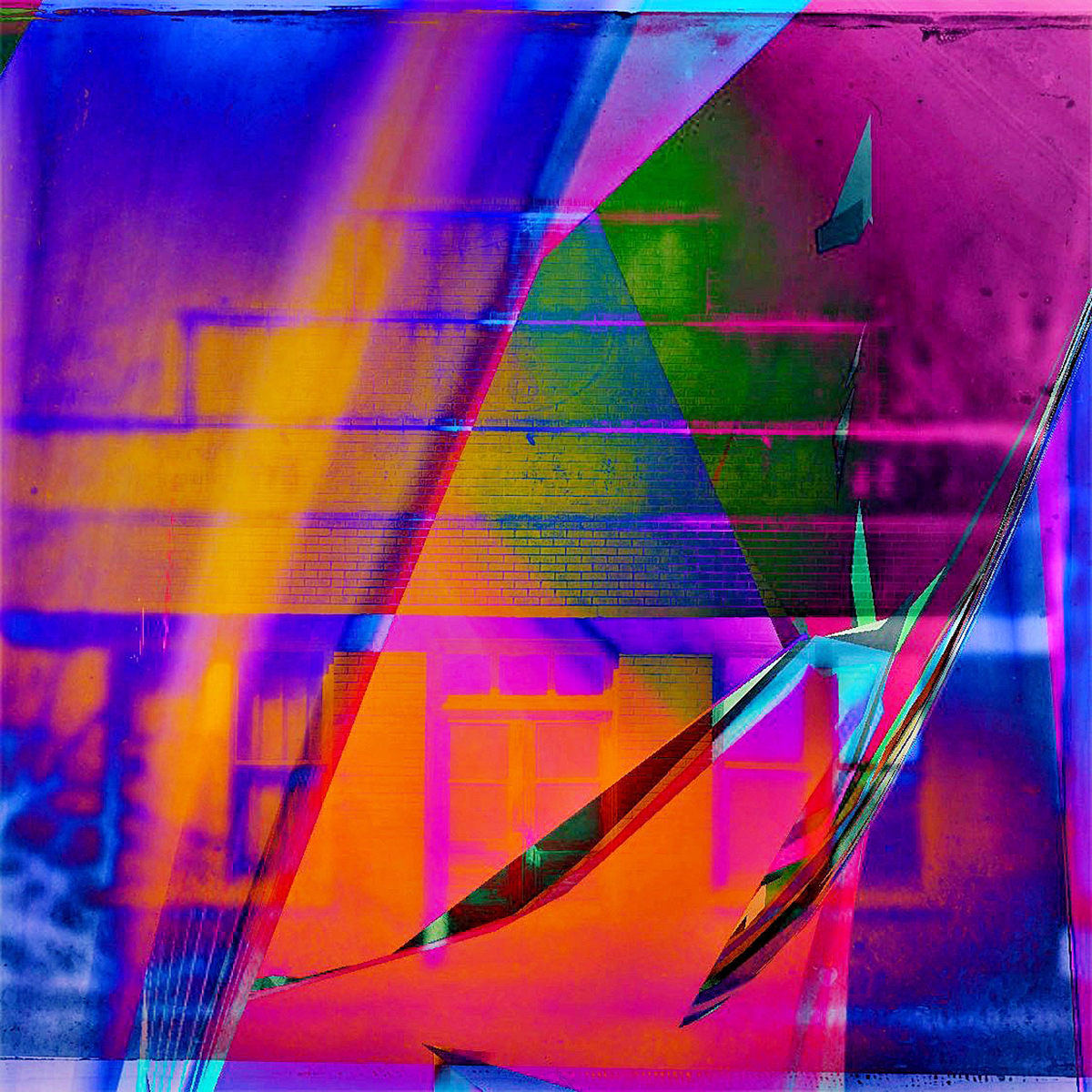 Abstraction from my new surreal series featuring colorful multiple exposure work 