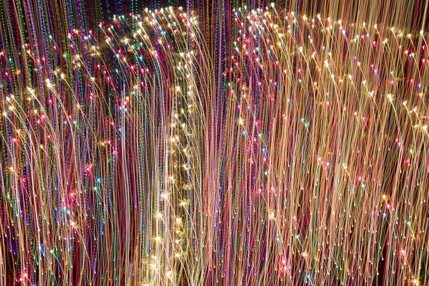 Light stripes showcases holiday lights in a striped pattern from the Bent Brook light display in Round Rock Texas 